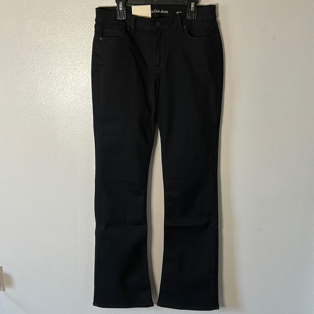 Calvin Klein modern boot denim black women’s jeans 29w 32L brand new with tags